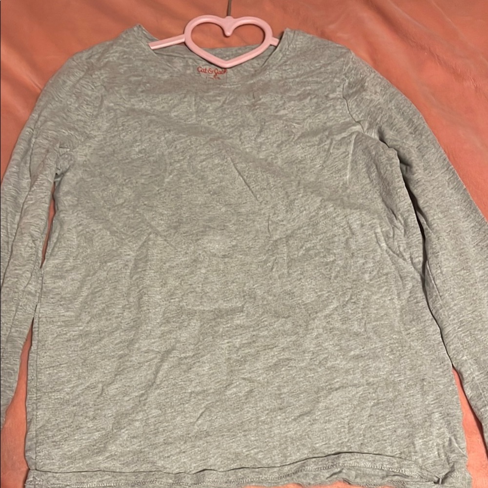 Cat & Jack Gray Long Sleeve Top
